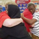 Yasir Moore (right) and his mother, Najirah Parrish, returned to the North Carolina Target store where employees helped her son prepare for a job interview to thank the employees.
WHAS11 screenshot